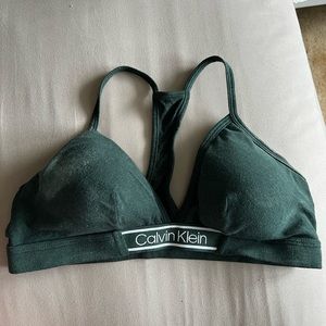 Green Calvin Klein Medium Bra
